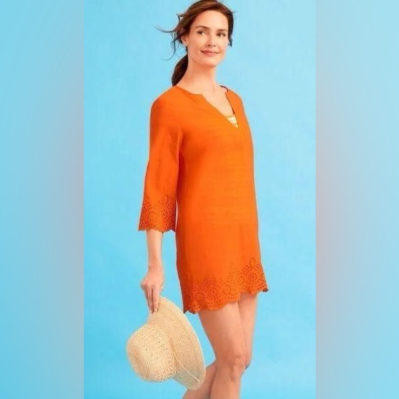 Miraclesuit x Talbot’s Eyelet Tunic Swim Cover-Up - Picture 1 of 7